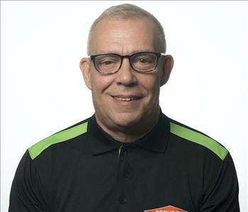 male, glasses, servpro shirt
